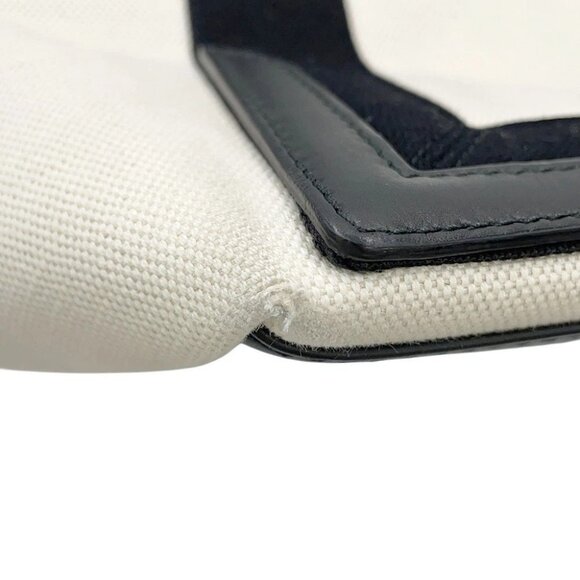 BALENCIAGA Navy Kabas Size S Canvas/Leather Natural/Black - Picture 5 of 16